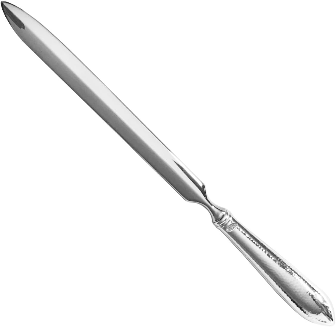 Hamburg L Letter Opener 23 cm 925 Sterling Silver Hammered Pattern Desk Accessories