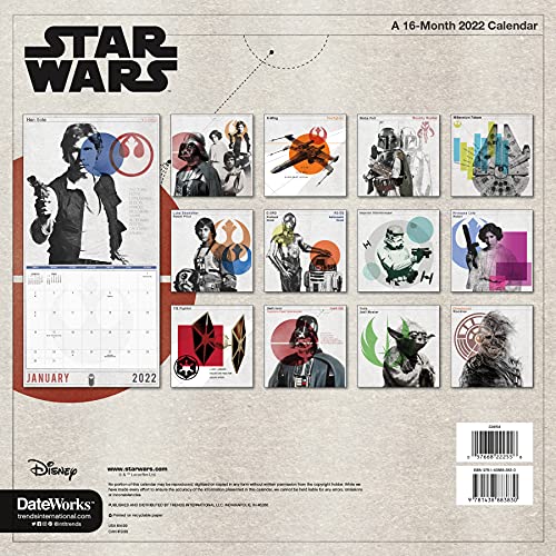2022 Star Wars Wall Calendar Pricepulse