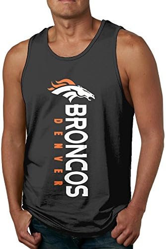 U9 Men's Customizable Denver Logo Broncos Sleeveless Shirt XL Black