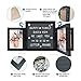 Emeyart Felt Letter Board 10x10 Changeable LetterBoards with White Letters, Additional Symbols and Emojis, Message Board Include Black Picture Frames, Felt Boards Wall Mount or Tabletop Stand Display