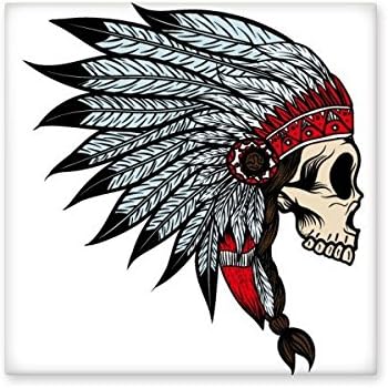 Ameican Nos Indio Sabor Calavera Y Ceramica Diseno Con Esbozo De