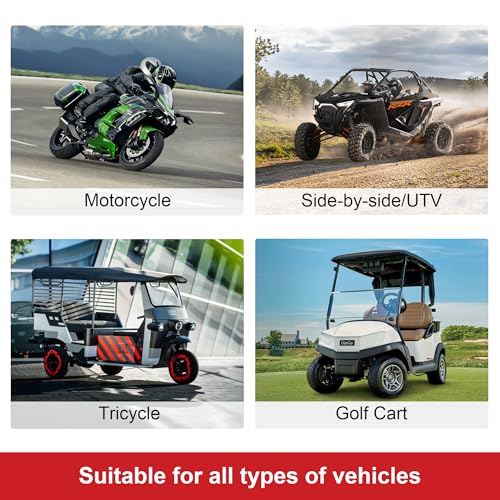 K7 Front and Rear Dash Cam with EIS Anti-Shake 2K + 2K @ 30FPS or 1080P + 1080P @ 60fps Motorcycle Camera, GPS, Wi-Fi, 24 Hours G-Sensor, Waterproof Motorcycle Camera Support 512GB Max
