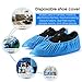 Shoe Covers Disposable, Boot Covers 200 Pack (100 Pairs) Non-Slip, Durable, Protect Your Home, Floors and Shoes, One Size Fits All Up to XL