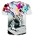 FaPlus Fashion Men's Short sleeve T-Shirt Lightning Knight Cat M