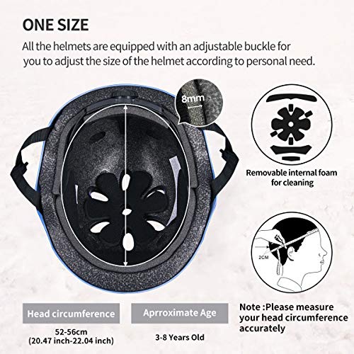 image for KUYOU Helmet and Pads for Kids 3-8 Years Toddler Helmet,Kids Bike Skat