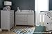 South Shore Convertible Changing Table with Storage Drawers and Removable Changing Station, Soft Gray