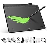 UGEE S1060 Drawing Tablet, 10 x 6.25 Inch Large Erea, 8192 Levels Pressure Pen Stylus, 12 Hotkeys, Compatible with Chromebook