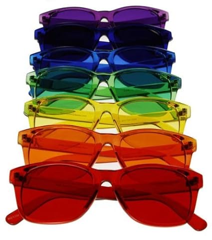 Amazon Com Classic Style Color Therapy Glasses Set Of 7