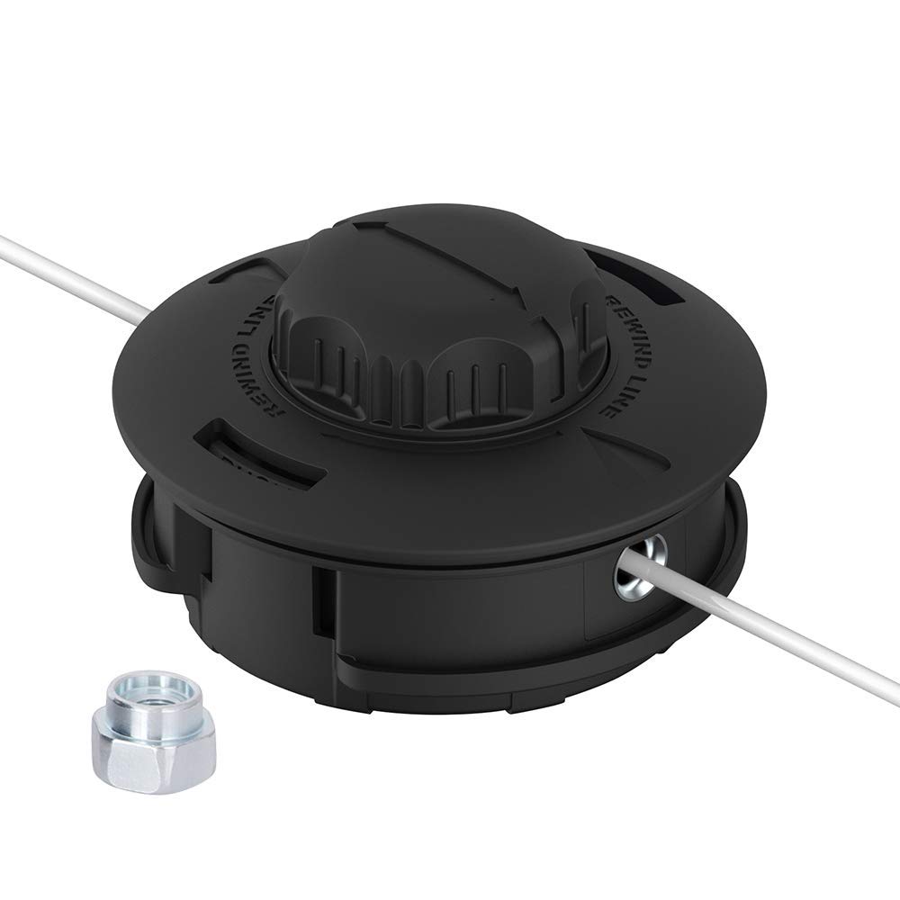 AOSOME Tap and Go Strimmer/Trimmer Head - with 4mx2.4mm Strimmer Line - Spares Parts for 52CC 43CC 33CC 26CC Garden Petrol Grass Trimmer & Brush Cutter
