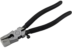 Flat Nose Draw Tong Pliers for Jewelry Making �� Adjustable Nose, Long Reach, Small Nail Puller & Wire Bending Tool, High-Carb