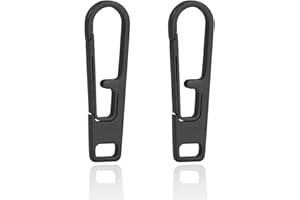 VIPERADE VAT1 Heavy Duty Titanium Zipper Pulls Replacement, Universal Zipper Pull Tab Repair Kit for Jackets, Coats, Suitcases, Luggage, Backpacks, Handbags and EDC Pouches