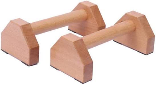 LONGTAP - Juego de barras de madera con cuatro esquinas, soporte doble