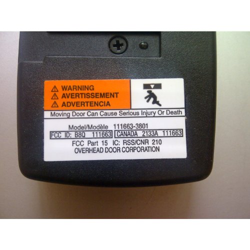 Overhead Door 3 Button Garage Door Opener Remote - CodeDodger® 2 O3T Overhead Door Remote Opener Transmitter Garage Door Single Transmitter Clicker Button remote control CodeDodger Garage Door Remote Model OCDT-2 - Thumbnail 2