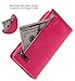 iPhone 6 Wallet Case for Women Detachable Rose Red/ iPhone 6 Detachable Zipper Wallet Purse with Card holder Strap Magnetic Slim Cover-Compatible for iPhone 6/6S 4.7 Inch Version-Weforever