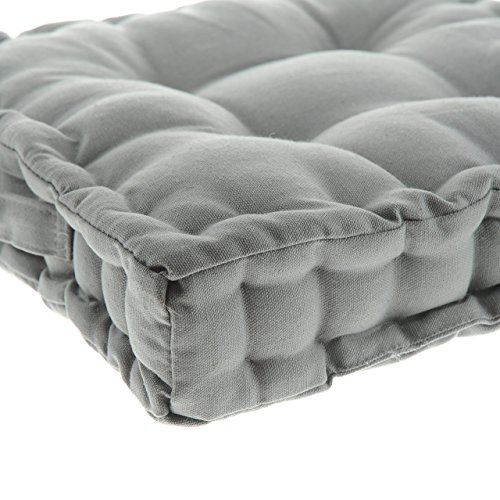 White Dove Chair Pads - Cotton Canvas - Value 4 Pack - Fits 16" Chair - XL Futon - Classic Design, by Unity (Gray) - Thumbnail 2