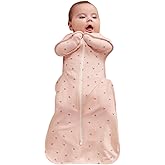 Love to Dream Swaddle Up Bamboo, Arms Up Position, Soft and Luxurious 100% Viscose from Bamboo - Wearable Blanket - 1.0 TOG - (20-24Β°C) Ideal for Moderate Temps (Cherries Blush, Medium, 6β8.5kg)