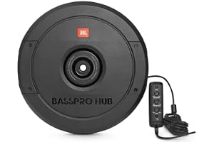 JBL BassPro Hub 11" Spare Tire Subwoofer w/Enclosure and Built-in Amplifier (Renewed)