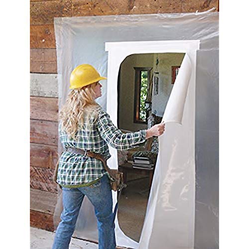 Zip-Up Products Poly Zipper Hatch Door with Tape - 30" x 48" Dust Containment / Weather Protection Kit  with Heavy Duty 10ML Poly Construction & Easy Access Double Sided Zipper Sliders - H30x48-T2W