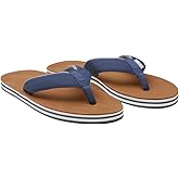Hari Mari- Scouts- Men’s Nubuck Leather Flip Flops With Nylon Webbing Strap- No Break Ins, Firm Arch Support, and Beveled Edge to Reduce Tripping