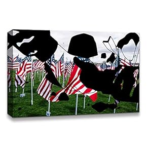 Canvas Wall Art Memorial Day Painting Artwork for Home Prints Framed - 12x18 inches