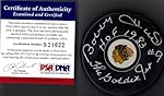 PSA/DNA Bobby Hull #9 "HOF 1983" & "The Golden Jet" Autographed Signed Chicago Blackhawks Puck