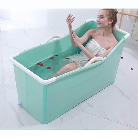 LDG Foldable Adult Bath Barrel, Portable Soaking Tub Insulation Bathtub