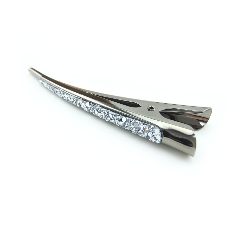 Meilliwish Elegant Beautiful Gem Wedding Hair Pin Hair Clip for Women Girls 1 PCS(A100)(White)