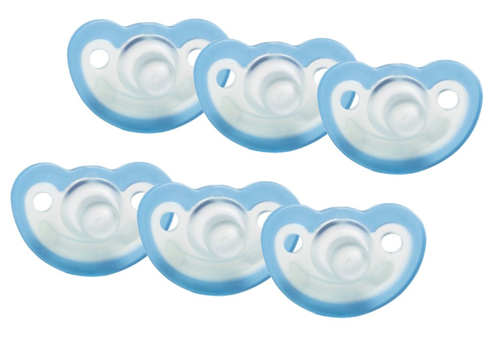 JollyPop 03 Months Pacifier 6 Pack Unscented Blue