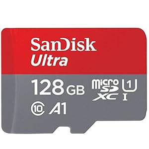 【3年保証】microSDXC 128GB SanDisk サンディスク UHS-1 超高速U1 FULL HD アプリ最適化 Rated A1対応 専用SDアダプ付 [並行輸入品]