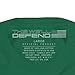 This We'll Defend Vintage Men's T-Shirt Made of USA Fabric, Green
