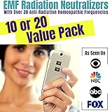 Cell Phone EMF Protection Radiation Neutralizers + Free $45 Voucher for 3 EMF Neutralizer Buttons - Slim Design - Proudly 100% USA Made - 20 Pack - Developed by Dr. Valerie Nelson
