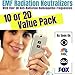 Cell Phone EMF Protection Radiation Neutralizers + Free $45 Voucher for 3 EMF Neutralizer Buttons - Slim Design - Proudly 100% USA Made - 20 Pack - Developed by Dr. Valerie Nelson