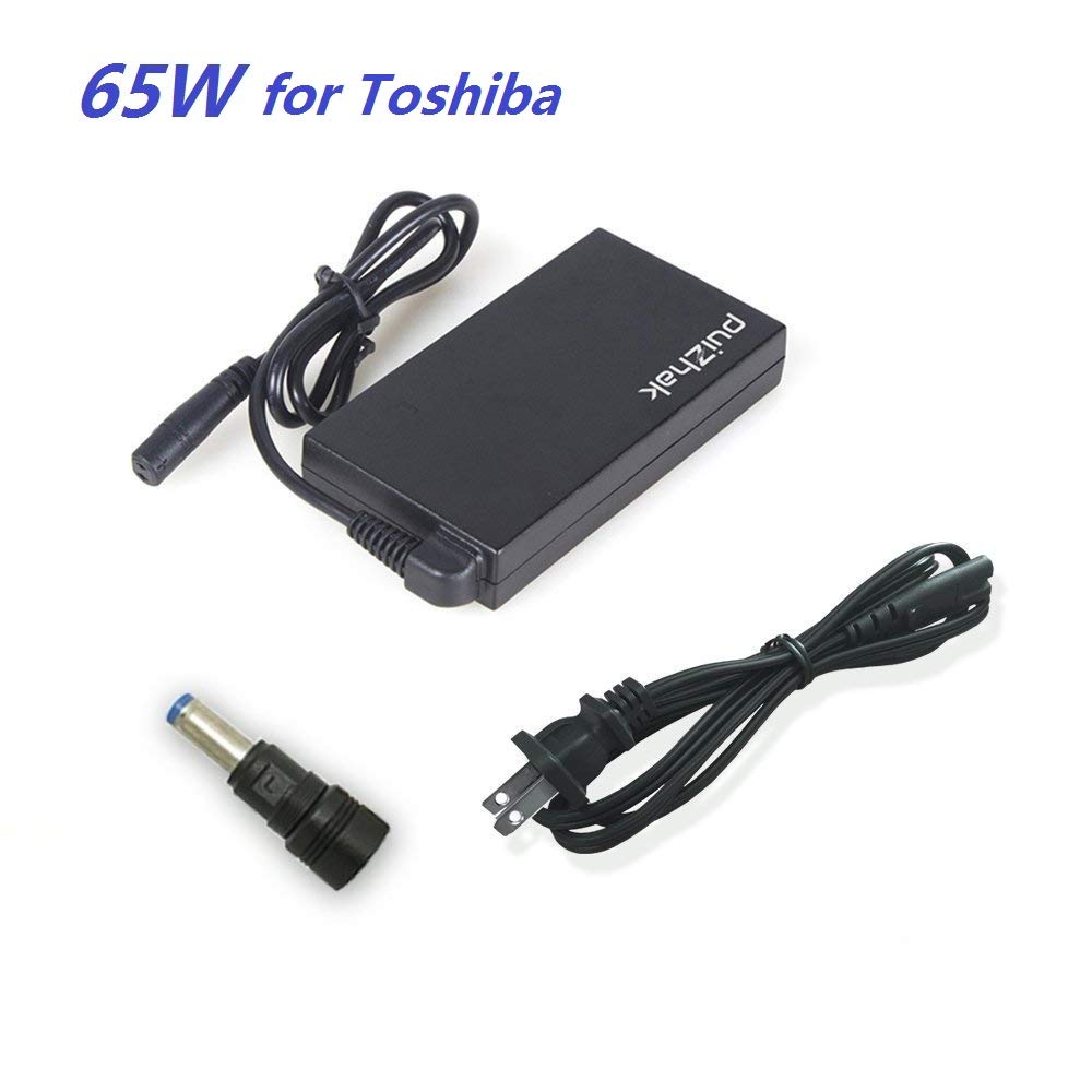 PuiZhak 65W Ultra Slim Universal Laptop Charger with 5.5x2.5mm Tips  Compatible for Most Toshiba Fujitsu Chromebook, Notebook, Ultrabook & ASUS,  Acer, HP, ...