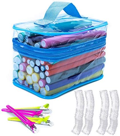 42 Roots Twist-flex Foam Hair Roller Curling Rods for Short， Medium and Long Hair No Damage Hair Soft Flexible Hair Curlers Rollers 7 Sizes