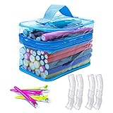 42 Roots Twist-flex Foam Hair Roller Curling Rods for Short， Medium and Long Hair No Damage Hair Soft Flexible Hair Curlers Rollers 7 Sizes