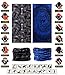VANCROWN Headwear Wide Headbands Scarf Head Wrap Mask Neck Warmer (9PC.Painting Series.2)