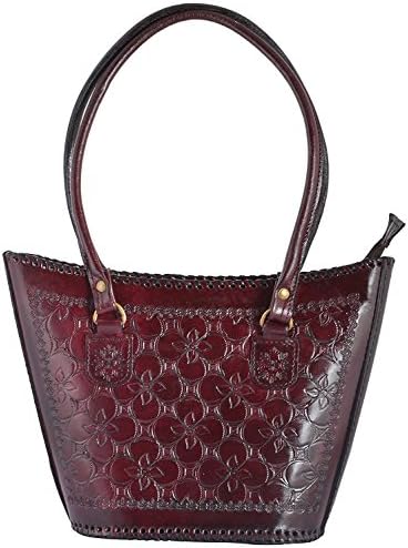 Womens 11 Inch Top Handel zipper closure exclusive collection Leather purse Shoulder Purse Vegen Full Grain Pure Hide Hand crafted Bag By Sparsh Inc