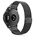 Garmin Fenix 5 Quick Fit 22mm Watch Band, MoKo Milanese Loop Stainless Steel Mesh Replacement Strap for Garmin Fenix 5 / Forerunner 935 / Aproach S60 Smart Watch, (Not Fit Fenix 5X / 5S), Black