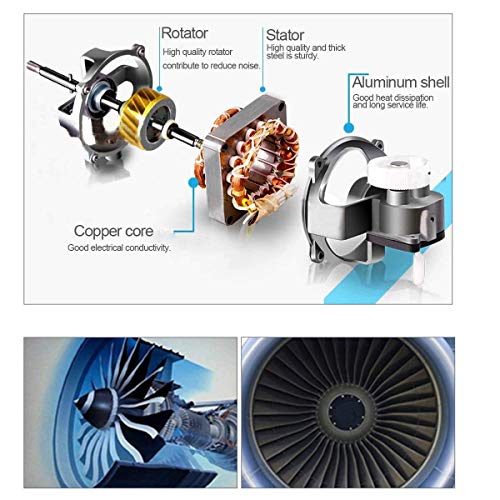 Car Fan for Back Seat, Car Seat Fan Cigarette Lighter, Fan for Car 12V Headrest Black 4inches