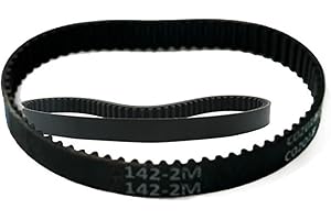HTD 2M Closed Loop Rubber Timing Belt Length 142mm Drive Toothed 2M-142 for Floor Cleaning Robots and Vacuum Cleaners(2M-142 