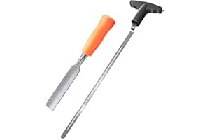 THE GOLFER STORE Golf Grip Removal Tool，11" V-Groove Grip Remover Saver for Standard Length Swinging Grips，High-Carbon Steel Golf Club Tool，Golf Grip Kit Golf Tools Golf Grip Tool