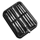 HHR Blackhead Whitehead Remover Kit, 7 PCS Blemish Extractor Tool, Stainless Steel Acne Removal kit for Men and Women