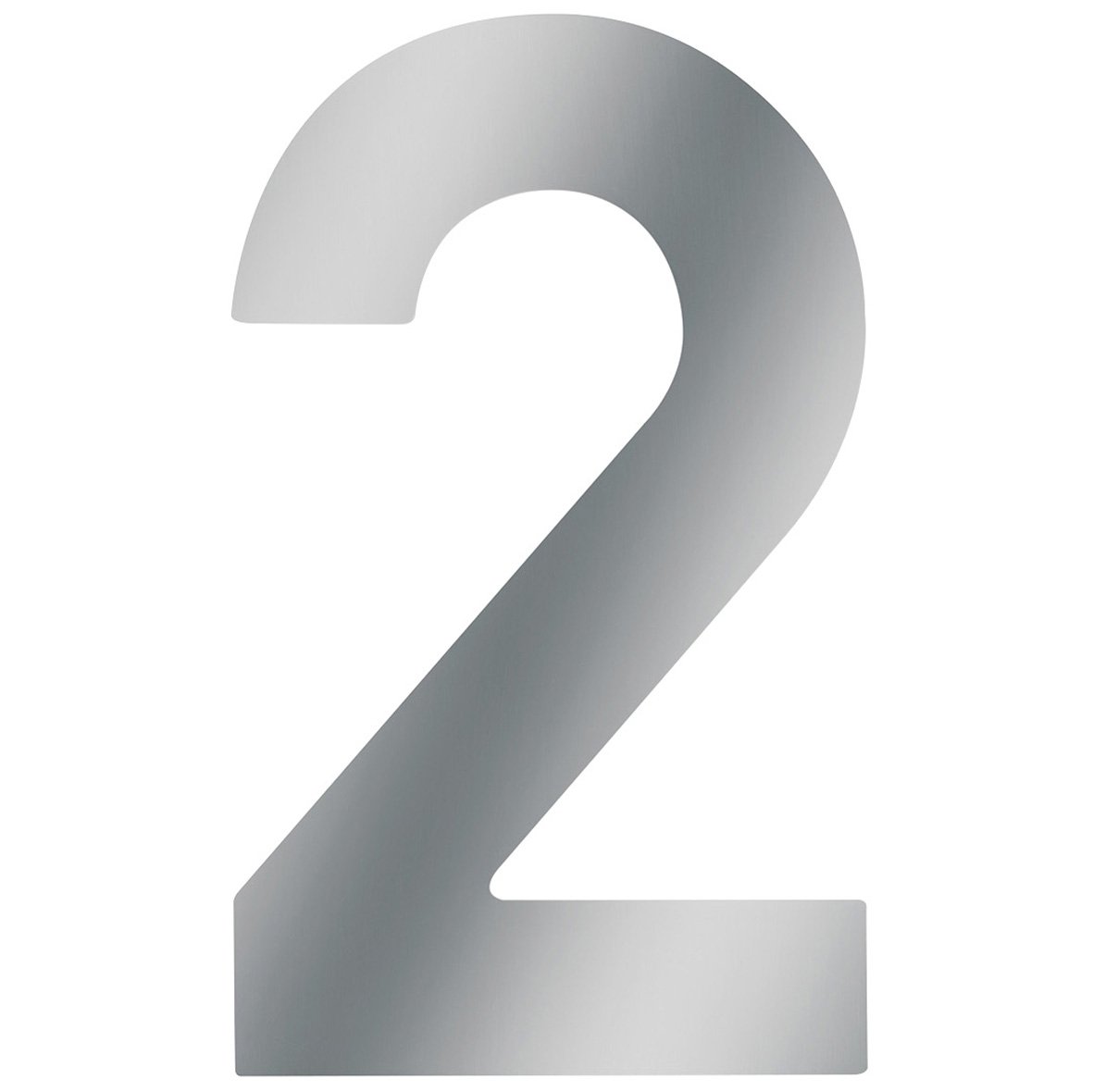 Meister Stainless Steel House Number, 3D Design, Easy Readability, Individual Combination Options - Labelling - Marking - Front Door - House Wall - Garden Gate, 424017