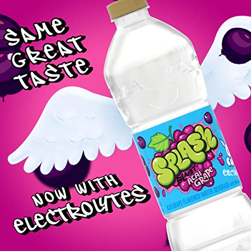 Splash Blast, Acai Grape Flavored Water, Zero Sugar, with Electrolytes