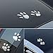 KitMax (TM) Pack of 12 Pairs 3D Cat Paw Dog Claw Auto Car Truck Laptop iPad Window Wall Motorcycle Decor Decal Sticker