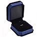Cosmos Blue Color Velvet Necklace Gift Box Pendant Gift Box Octagonal Jewelry Box with Bow