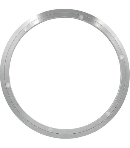 ANPTGHT 6" Lazy Susan Turntable - 500 Lb Heavy Duty Steel Ball Bearing Swivel Plate, Low Profile (4 Pack, Silver) - View #3