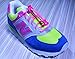 TitanFit4U Lock 'N' Clip Laces - Premium Elastic No Tie Shoelace - Latest Trainer Laces for Sport and Active Running - Cool Style Colored Shoe Laces for Kids and Adults (Neon Pink)
