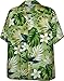 Tropical Floral Monstera and Plumeria Hawaiian Shirt