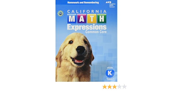 Homework And Remembering Workbook, Volume 1 Grade K (Houghton Mifflin Harcourt Math Expressions): Houghton Mifflin Harcourt: 9780544211292: Amazon.com: Books